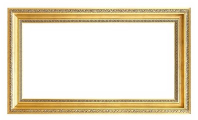 Golden frame for paintings, mirrors or photos