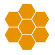 honeycomb icon on white background. flat style design. honeycomb sign.