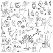 © cat_arch_angel - halloween doodle set