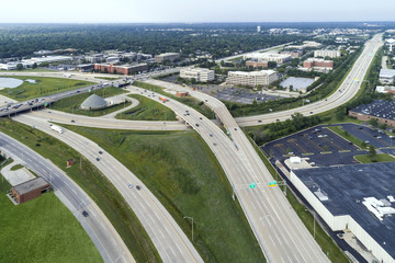 Wall Mural - Highway, Overpass and Ramp Aerial