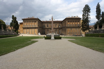 Wall Mural - View of the Palazzo Pitti in Florence - Italy with some amasing details.