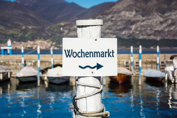 Sticker - Schild 232 - Wochenmarkt