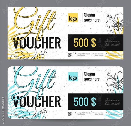 elegant gift certificate template with floral background shopping concept - Shopping Certificate Template elegant gift certificate template with floral background shopping concept - Shopping Certificate Template