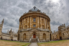 Oxford Radcliffe Camera On Cloudy Sky