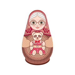 Matryoshka. Babushka doll.