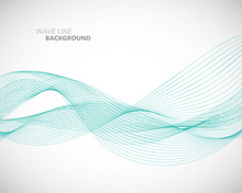 Elegant Abstract Vector Wave Line Futuristic Style Background Template