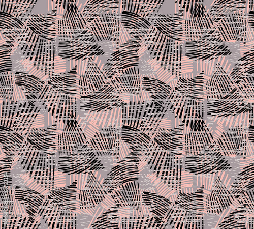 wavy-trapezoids-pink-and-brown-overplayed-with-texture