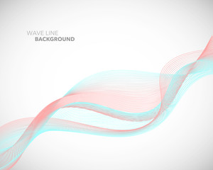 Elegant abstract vector wave line futuristic style background template
