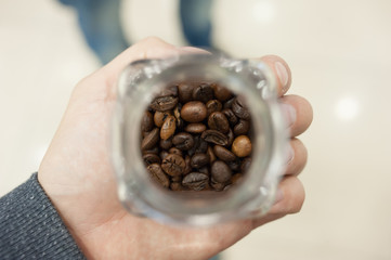 Coffee beans for tasting