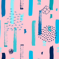 Aufkleber - Boho seamless pattern