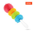 Realistic colored duster brush on a white background isolated. Vector illustration.