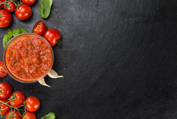 Canvas Print - Tomato Sauce (selective focus)