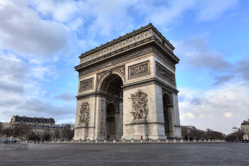 Wall Mural - Arc de Triomphe against nice blue sky