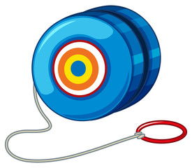 Poster - Blue yo-yo with red ring