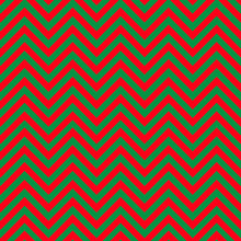 Red And Green Chevron Pattern