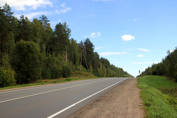 Highway in the countryside