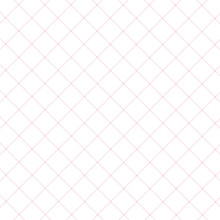 Seamless Vector Sweet Pink Squares Valentines Background, Checkered Pattern Or Grid Texture With Pink Hearts For Web Design, Desktop Wallpaper