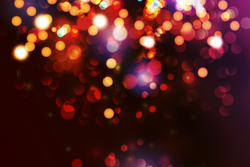 Wall Mural - christmas background with circular sparks