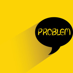 problem on yellow background