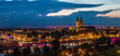 Nächtlicher Blick über Magdeburg