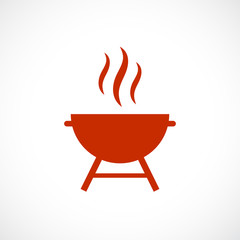 Wall Mural - Barbeque grill vector icon