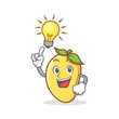 Have an idea mango character cartoon mascot