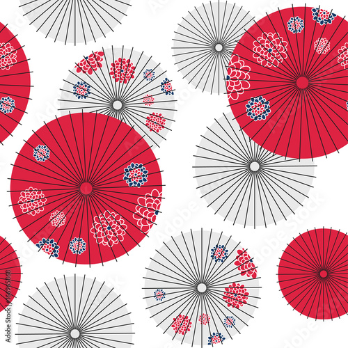 Dekoracja na wymiar  wzor-japonski-parasol-ilustracja-wektorowa