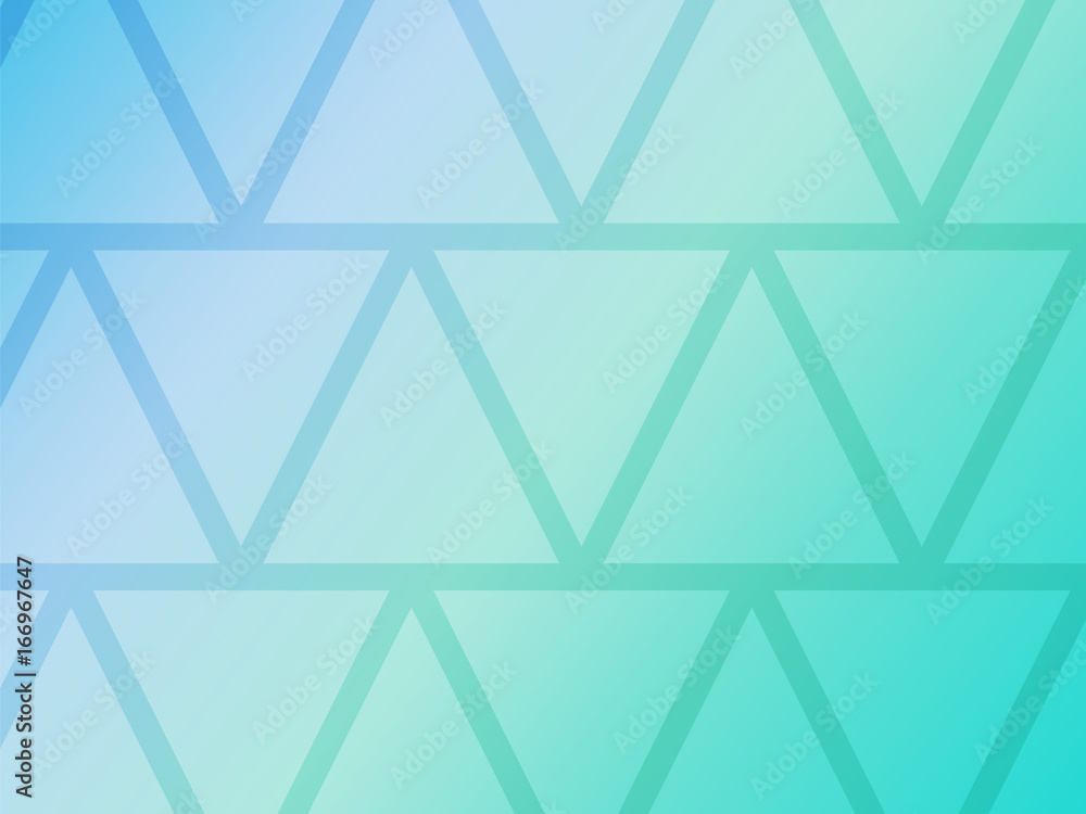 Abstract blue background with geometric triangles shapes