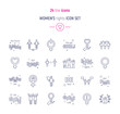 © svetabelaya - Set of women's rights icons