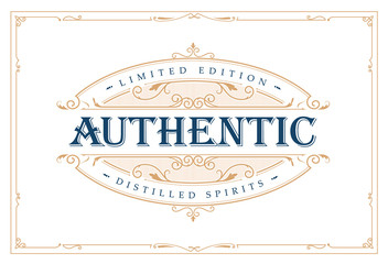 Wall Mural - whiskey label vintage logo western hand drawn engraving retro vector illustration