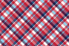 Red Check Plaid Seamless Fabric Texture
