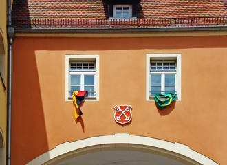 The facades and Windows of Regensburg, Germany