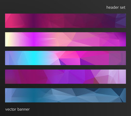 design element web site header horizontal banner background02