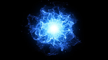the magical energy of the galaxy is a science-fiction abstraction 3d illustration