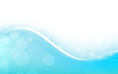 Abstract blue background with wave. Vector illustration