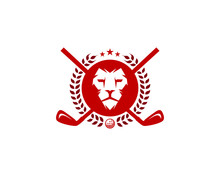 Golf Lion Icon Logo Design Element