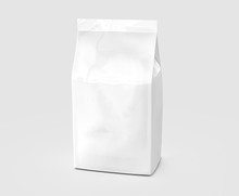 Pearl White Coffee Bean Bag Mockup