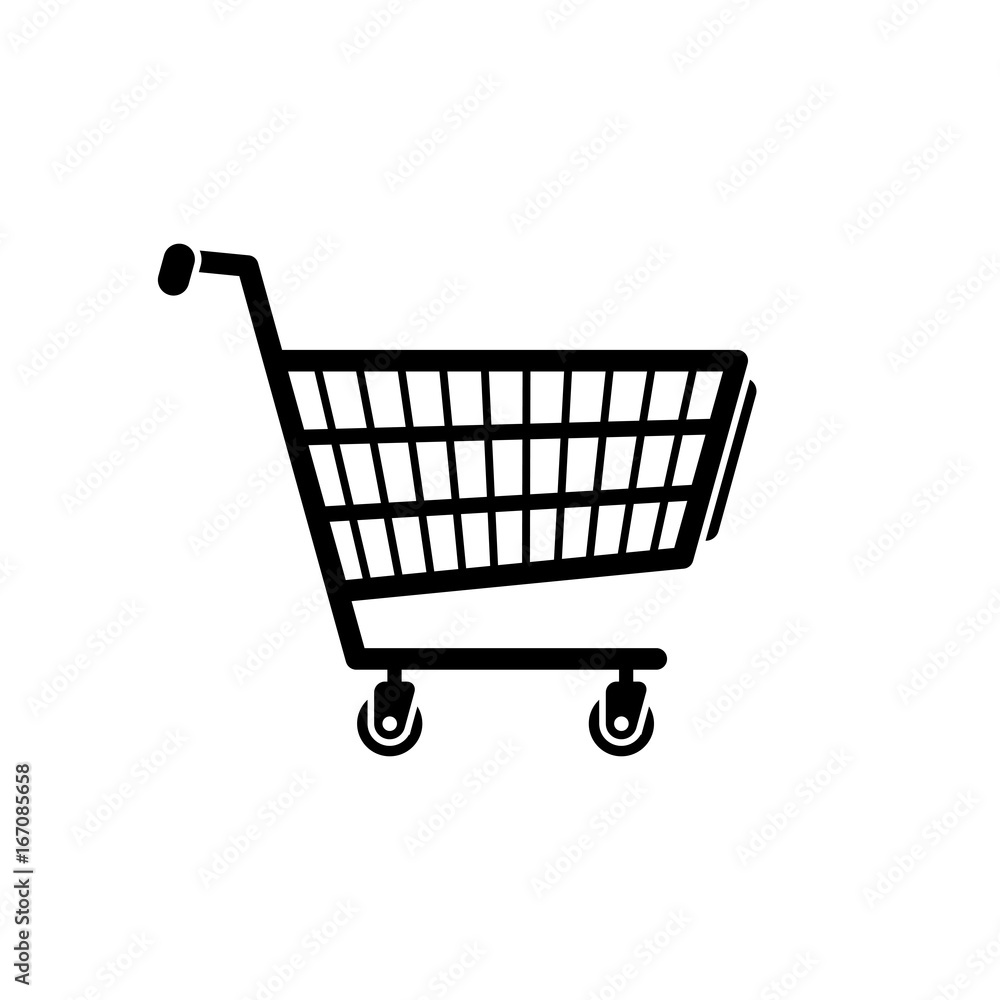 Shopping Cart Icon Black And White