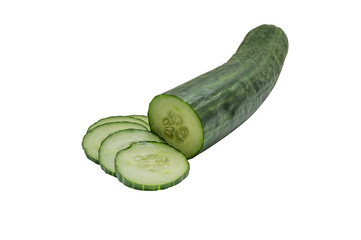 Cucumber, isolated on white