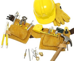 Wall Mural - Tool belt and protection equipment