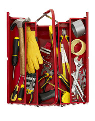 Wall Mural - Toolbox from above