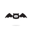 Cute bat vector isolated