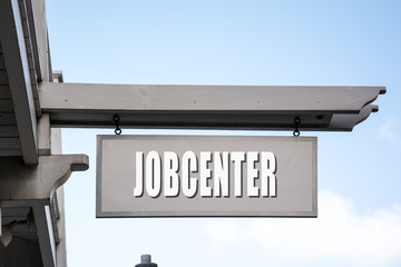 Canvas Print - Schild 267 - Jobcenter