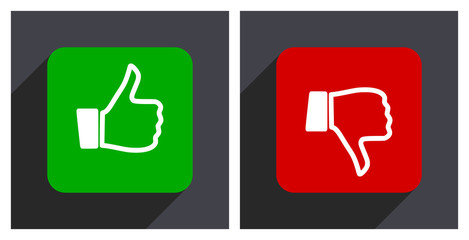 Poster - Like dislike icon.