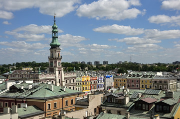 Sticker - Miasto Zamość - panorama