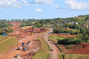 Wall Mural - Road construction site