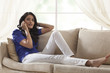 © IndiaPix - Woman talking on a mobile phone