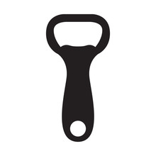 Isolated Bottle Opener Icon On A White Background, Vector Illustration