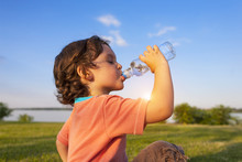 Child Drinks Water