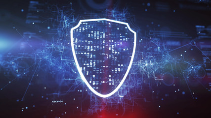 Wall Mural - security shield concept